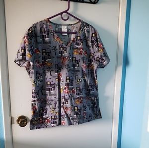 💜5/$25💜Mickey halloween scrub